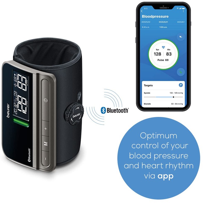 Beurer BM81 easyLock Automatic Upper Arm Blood Pressure Monitor, Smart