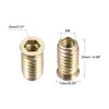 uxcell Wood Furniture M8x25mm Threaded Insert Nuts Interface Hex Socket
