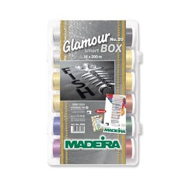 MADEIRA Smartbox Glamour 8066 Metallic Embroidery Threads No. 20 18 x 200 m
