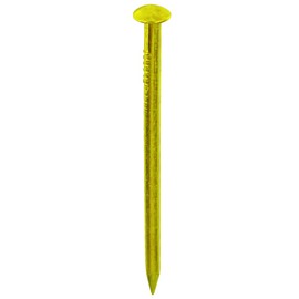 DAIDOHANT 10183050 Brass Nail [Round Head/Straight] Nominal Diameter 0.05 x Length 0.5 inches (13 mm) (Approx. 100 Pieces)
