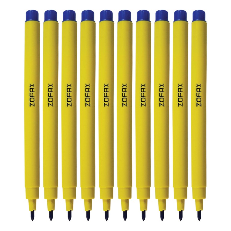 ZOFAX Felto Felt Tip Colouring Pens, BLUE, Fine Point, Pack