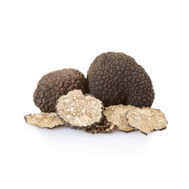 Fresh Black Burgundy Truffles (Tuber Uncinatum) 4 oz (112gr) and TASTE OF TRUFFLES White Truffle Butter