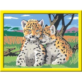 Ravensburger Paint by Numbers 28465 Dolphin, Small leopards, -
