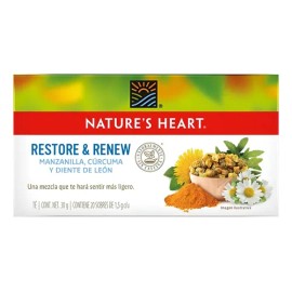 Té Restore & Renew Manzanilla, Curcuma Y Diente De Leon 20 S