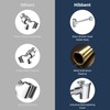 Hibbent All Metal Shower Head Holder, Adjustable Solid Brass Showerhead