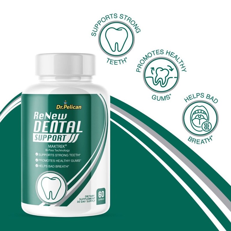 Pelican Vitamins ReNew Dental Support- Gum & Tooth Support- 60