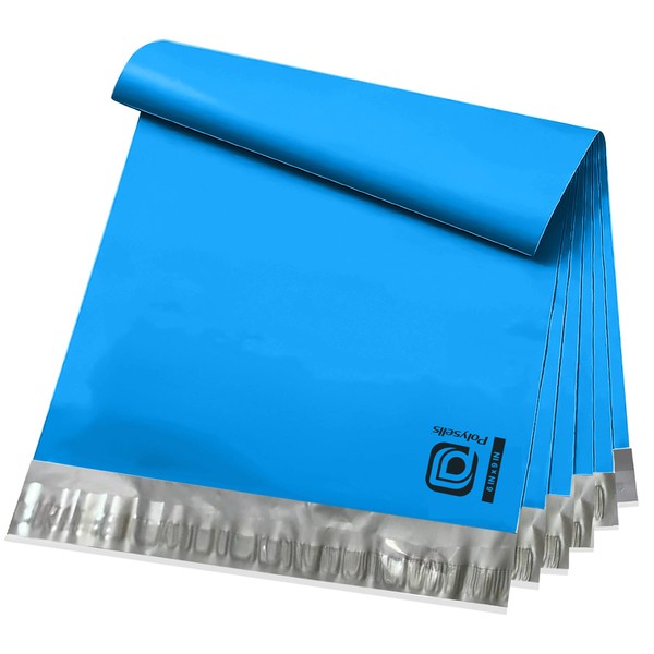 POLYSELLS 200 pcs 6x9 Inches Blue Poly Mailers Shipping Envelopes,