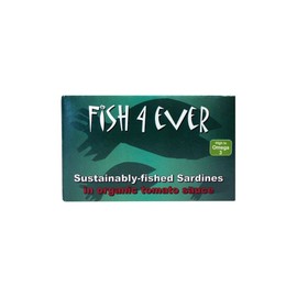 Fisch 4 Ever Ganze Sardinen in Bio-Tomatensauce (120g) - Packung mit 2