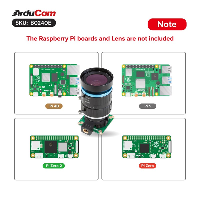 UCTRONICS for Raspberry Pi HQ Camera, 12.3MP IMX477 Camera Module