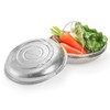 Cididu 3 Pack Steamer Basket for Cooking, Micro-Perforated Strainer Colander