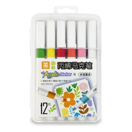 Marcadores De Pintura Acrílica Permanente De 12 Colores