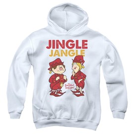 Popfunk The Year Without Santa Claus Jingle Jangle Youth Kids Boy/Girls Pull-Over Hoodie, White, X-Large