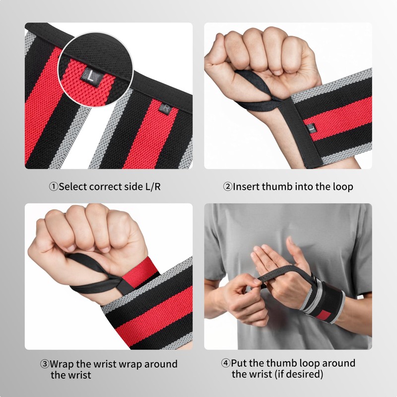 PROIRON Wrist Bandages Gym Lifting Straps Lifting Straps Strength Training