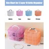 FOREVERIE Stackable 3 Tier 18 Grids Clear Plastic Storage Box