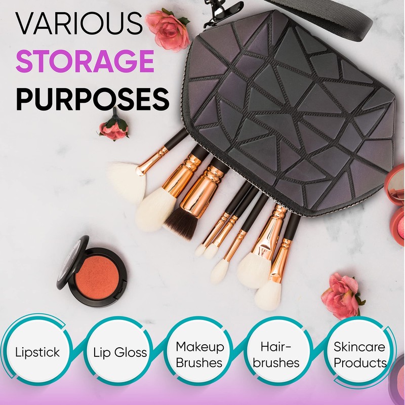 Pryzm Laser Makeup Bags Worlds First Light Reflective Material -