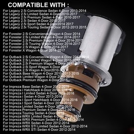 MOVIRUI Torque Converter Lock-Up Solenoid Fit For Subaru Lineartronic CVT TR580 TR690 Transmission Lock-Up Transfer Clutch Solenoids Replace# 31825AA050 31825AA051 31825AA052 (Brown 12.2-13.2 Ohm)