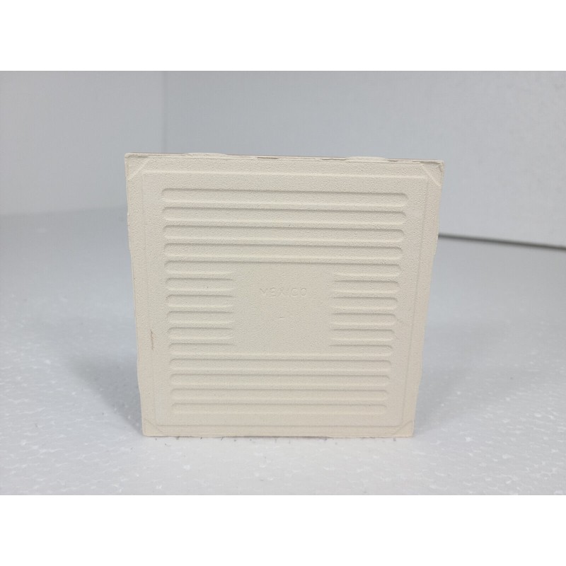 Carnation Pink Ceramic Tile 4.25 in Subway Square Mid Century