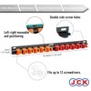 JCK Professional Quality Aluminum Screwdriver Organizer, Wall Mount Screwdriver Organizer,