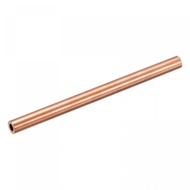 sourcing map Copper Round Tube 7mm OD 1.5mm Wall Thickness 100mm Length Pipe Tubing