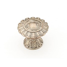 Schaub Swan Collection 1-1/4 in. (32mm) Knob, Monticello Silver - 936-MSL