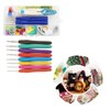 Crochet Hook Set Assorted Size TPR Soft Handle Sturdy Aluminium