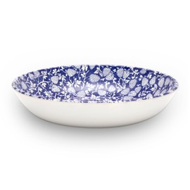 Wade WA967027BLU Eton Pasta Bowl with Blue Strawberry Design, Crafted from Earthenware, Made in Stoke-on-Trent, 22.5m, Blue