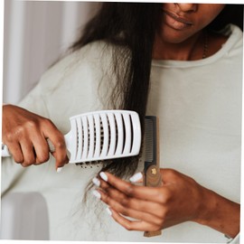 FRCOLOR Folding Wooden Beard Comb Compact Portable Natural Ox Horn Green Sandalwood for Travel Grooming Gentle Hair Mustaches for Men