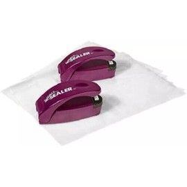 Smart Sealer Battery Operated Storage Bag Sealer, 2 Pieces, Purple