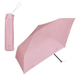 [2024] Wpc. Parasol Folding Umbrella, Light Shielding Lightweight Solid Mini Pink (100% Light Blocking, 99.9% UV Protection, UPF50+) 19.7 inches (50 cm), Women's, Solid, Simple, Nuance, Slim, Compact,