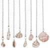 HOBBIESAY 8Pcs Sea Shell Ceiling Fan Pull Chain 35.6cm Ocean