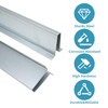 RDUIGT Heavy Duty Steel Garage Door Strut 16Ft Garage Door