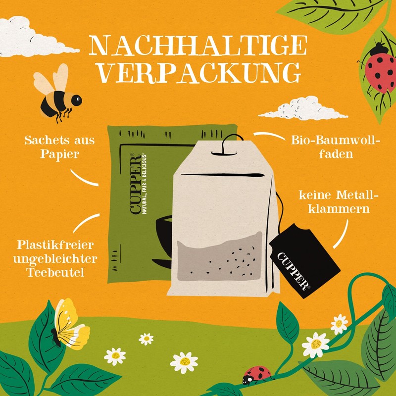 Cupper Organic Spice Tea Be Happy | 50 Tea Bags