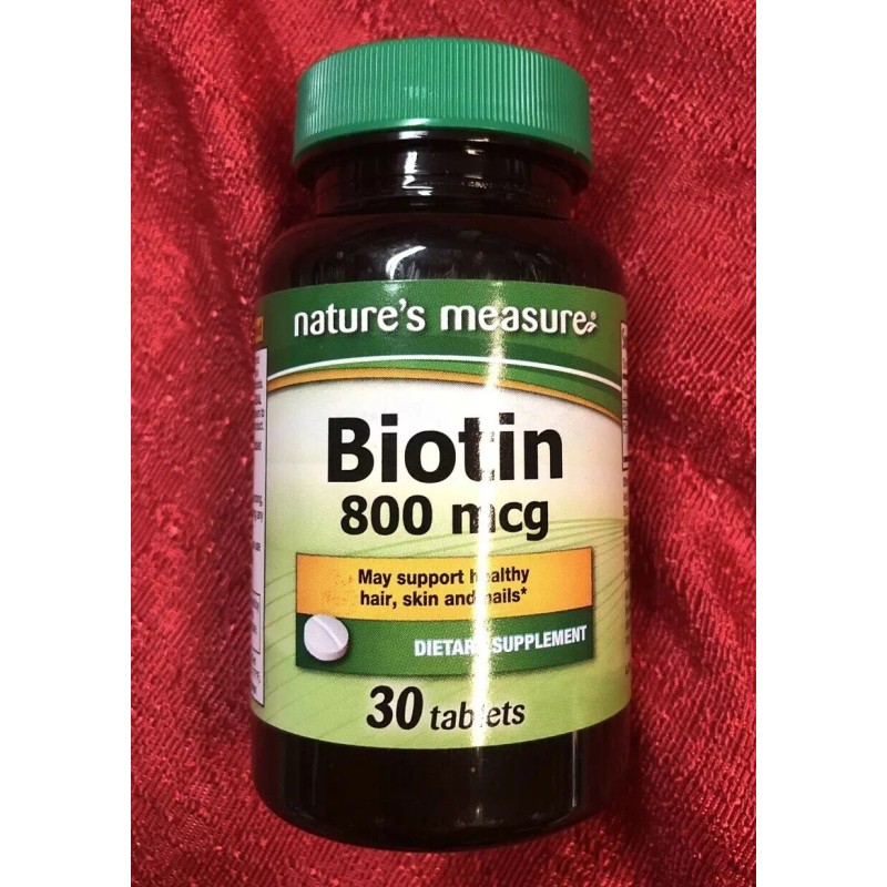 Natures Measure / Peoples Choice Lot Of 2 Biotin For