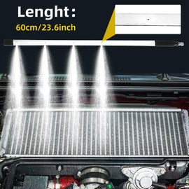 Foinwer 24''Portable Radiator Cleaning Wand,Pressure Washer & Pressure Air Pump Flush Car Radiator Power Washer Wand with 4 Nozzle TipsQuick Cleaning,Two 1/4''Quick Coupler