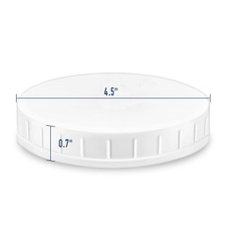 Airtight Lid With Silicone Gasket For Standard 110-400 Gallon Jar | Creates A Strong Airtight Seal For All Your Storage Needs | 2-Pack