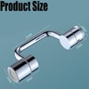 Faucet Extender, 1440° Rotatable Faucet Aerator Extension, U Shaped Faucet