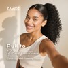 ZAVIDE Ponytail For Black Women Drawstring Ponytail Curly Hair Short
