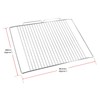 SPARES2GO Universal-Drahtgitter für Backofen, Herd (360 x 462 mm)