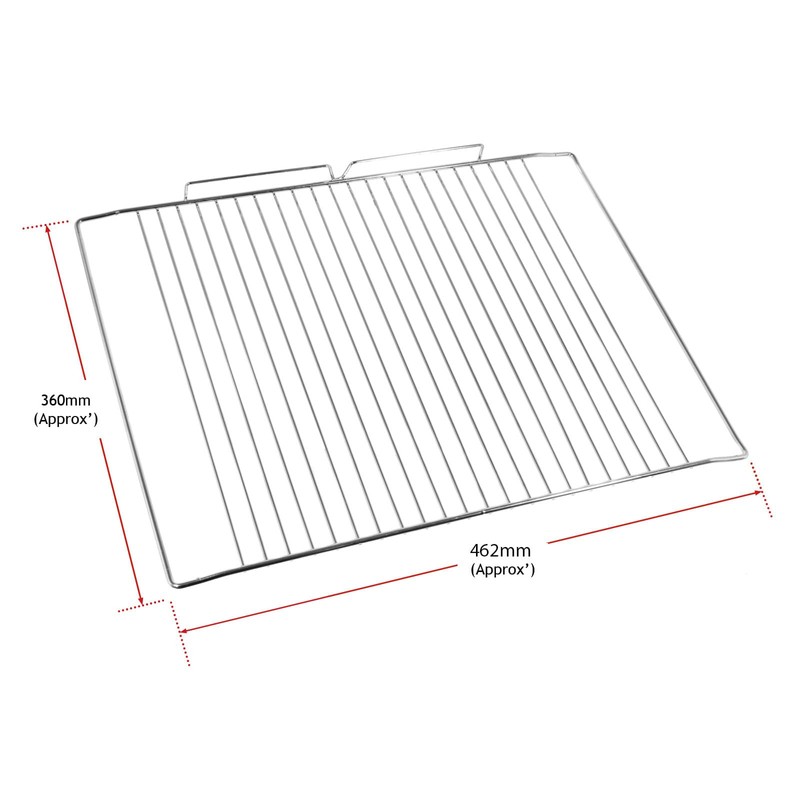 SPARES2GO Universal-Drahtgitter für Backofen, Herd (360 x 462 mm)