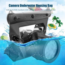 Diyeeni Underwater Case for DSLR Cameras, Underwater Camera Housing, Dustproof Bag for Digital SLR Cameras(Black)