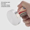 Colorful Wood Coffee Flat Tamper Stainless Steel Base Powder Hammer