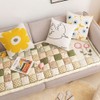 vctops Bohemian Patchwork Sofa Cover Cotton Quilted Couch Cover Floor