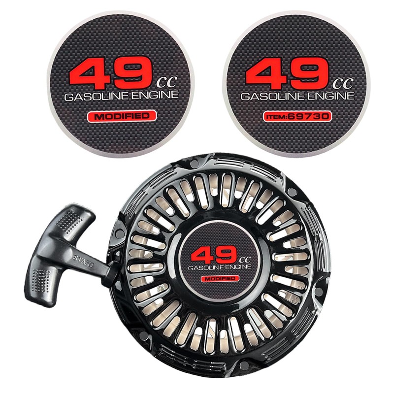 2pcs 49cc Modified Pull Starter Sticker Mini Bike Stickers for