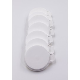Premium Soda Can Lids - Made in the USA - 8 pack (White)
