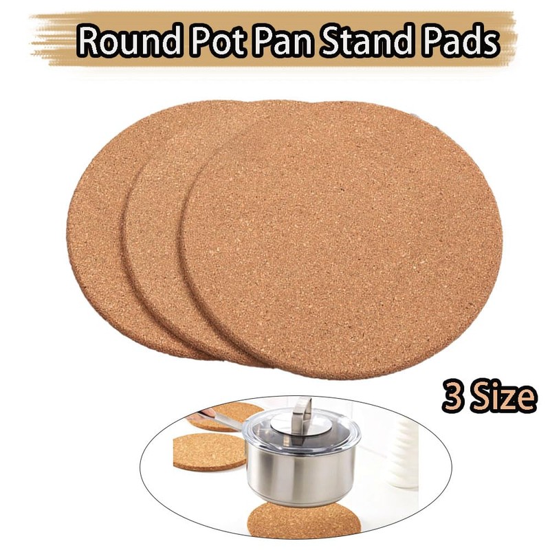 160 * 10mm Round Coaster Absorbent Trivet Made of Cork