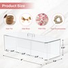 Hair Accessories Organizer for Girls, Clear Hair Bow Tie Clip