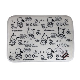 MENBLY Pocahco-Dog Cinnamon-roll Pompom-Puin Kawaii Door Mat - Mini Rug for Outdoor and Indoor Entrance - Non-Slip All-Weather Doormat, Sturdy Natural Rubber, 35 x 50 cm, 100% Polyester (Pocahco-Dog)