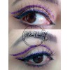 Helen Von Kosmetisch Delineador Glitter Líquido Larga Duración Brocha Purple