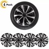 TSUINZ 4 Black Snap-On Wheel Covers for 16" Tires &