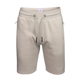 Xact Men's Sweat Jogger Shorts, Soft Feel, Zip Pockets, Regular Fit (Light Grey) L